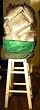 Laundry Mesh Bag With Green Bottom 11.7" X 11.7" X 28.2" H THREE BAGS