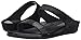 FitFlop Women's Banda Micro Crystal Slide, Black, 6 M US