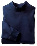 NEW Port & Company - Mock T-Neck Navy-M