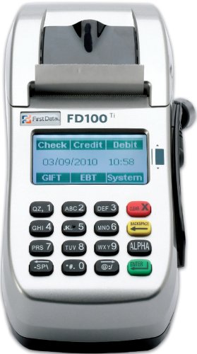 FIRST DATA FD-100-TI-WIFI WIRELESS CREDIT CARD TERMINAL