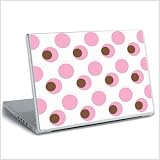 Pink and Brown Dots Laptop Skin