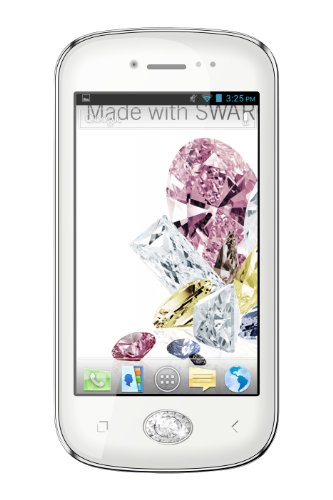 BLU Amour Unlocked Dual Sim Phone with Dual Core Processor, 5MP Camera, and Swarovski Zirconia Home Button (White) On Sale
