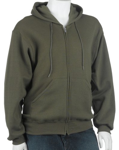 Soffe Men's Zip Front Hooded Fleece