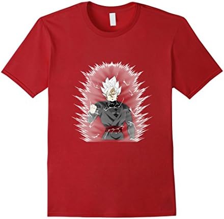 Men's Haven4Anime: Epic White Fusion Dragon Zamasu Super T-Shirt 3XL Cranberry