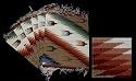 Wool placemats, 'Swift Flight' (set of 6)
