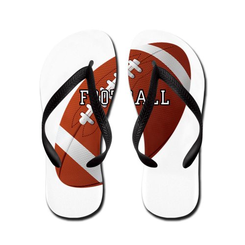 Artsmith, Inc. Kid's Flip Flops (Sandals) Football Equals Life - Medium
