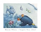 Art Poster Print - Penguin Pete-Important Things to Do - Artist: Marcus Pfister - Poster Size: 12 X 10 inches