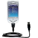 Classic Straight USB Cable for the HTC Wallaby with Power Hot Sync and Charge capabilities - Gomadic Brand w/ TipExchange Technology