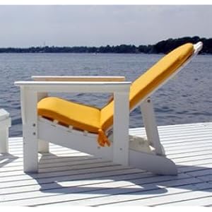 Reclining Adirondack Chair-White by