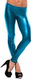 LATEX METALLIC LEGGINGS WET LOOK PUNK LEGGINGS SHINY FAUX LIQUID ” LEATHER ” CELEB PANTS, SMALL, BLUE
