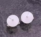 Stainless Steel With Cubic Zirconia Cuff Links. 15mm Wide