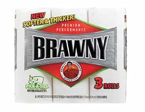 Brawn3PK WHT PaperTowel