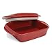 Chantal Make and Take 8 x 8 Square Baker With Lid, Apple Red