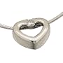 Platinum Diminutive Heart Diamond Pendant Necklace