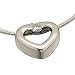 Platinum Diminutive Heart Diamond Pendant Necklace