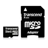 Transcend 32 GB Class 4 microSDHC Flash Memory Card TS32GUSDHC4