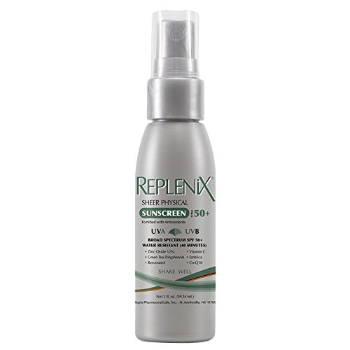 Replenix Sheer Physical Sunscreen Cream SPF 50 + - 2 oz Spray