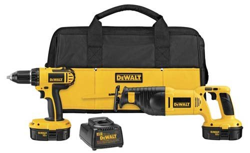 DC720CA - DeWALT 18V Heavy-Duty Compact Drill & Recip Combo Kit - 4358