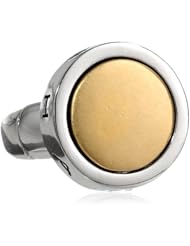 T Tahari Mixed Metal Circle Disc Stretch Adjustable Ring