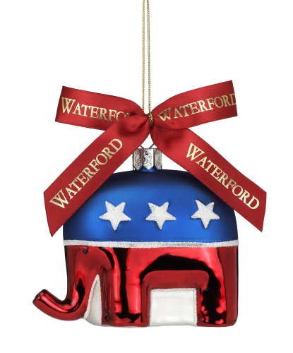 Waterford Holiday Heirlooms Republican Elephant Ornament