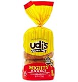 Udis Gluten Free Mighty Bagel 4 Ct (Pack of 4) 14oz Each