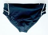 Mens Seamless Front Bikini Swimsuit in Red/Grey and Black/Grey. Sizes S-XL