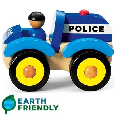 41G2ip72eRL Mini Chunky Wooden Police Car by FAO Schwarz