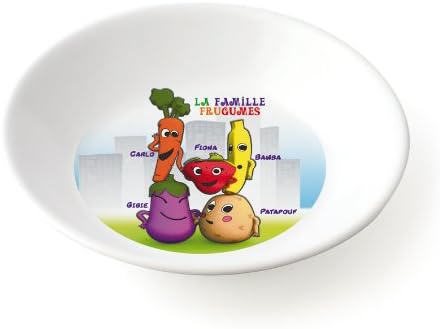 Plastorex 8102 FL Baby Food Bowl Melamine White