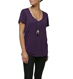Michael Stars Vintage Heather Relaxed VNeck One Size Monarch