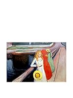 Especial Arte Lienzo Mädchen auf der Brücke anagoria - Munch Edvard Multicolor