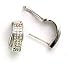 Diamond Earrings 1.29k G.S.I. Princess Cut Diamonds on 14k White Gold Earrings