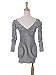 Ex-Convict Prisoner Black White Stripe Body Con Slim Long Sleeve Dress Tunic Top