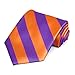 Purple and Orange Striped Tie