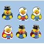 12 Rubber Duck Ducky Duckie Christmas Caroling Ducks