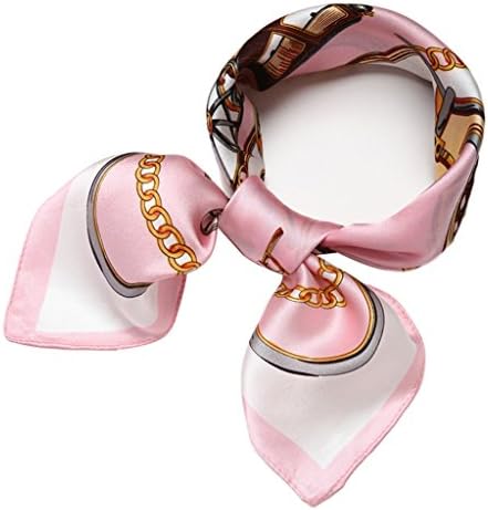 Only Faith 100% Mulberry Silk Handkerchief Head Neck Wrap Small Square Scarf (co2)