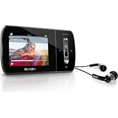 Philips GoGear Ariaz Tragbarer MP3-/Video-Player 8 GB ( 5 cm (2'') Farbdisplay, UKW-Tuner, Mikrofon) schwarz
