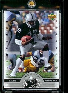 2005 Upper Deck Legends Marcus Allen Oakland Raiders Football Card #73 - Mint Condition - In Protective Display Case !!