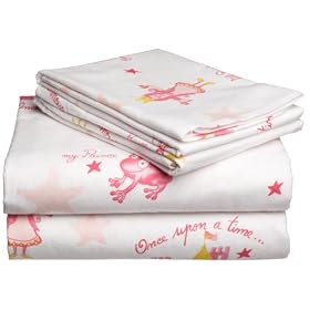 Pike Street 135 Gram Printed Flannel Sheet Set, Princesses