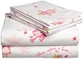 Pike Street 135-Gram Printed Flannel Twin Sheet Set, Princess