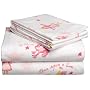 Pike Street 135 Gram Printed Flannel Twin Sheet Set, Princesses