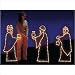 Lighted Holiday Display 669 Small Three Wisemen set - Mini Lights
