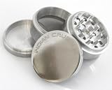 2.2 Lifetime Warranty* 4pc Indian Crusher Coffee, Tobacco, Herb Grinder CNC tooled from Raw Aluminum