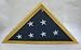 Pine Wood Military Flag Display Case Shadowbox Wall or Standing