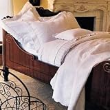 Vienna Scallop Queen Coverlet White