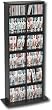 Double-Tower Multimedia Storage Rack in Black Finish By Prepac