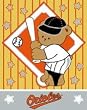 Baltimore Orioles 36"x48" Woven Baby Throw Blanket - Baseball Sports Merchandise