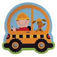 Construction Rescue Pals Truck Shaped Lunch Plates 8ct