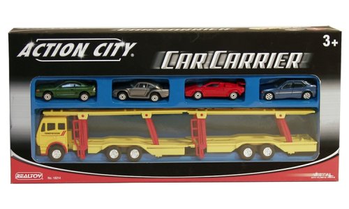 Childrens Toyshop  Toys : Action City 18214 - Car Carrier 5pc