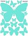 Butterfly Decals- Mint Green Girls Wall Sticker Appliques'