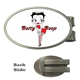 Money Clip Oval of Vintage Art Deco Betty Boop Drawn in 1930s Style